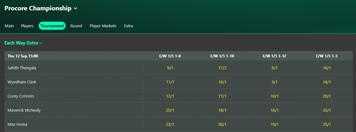 bet365 each way extra